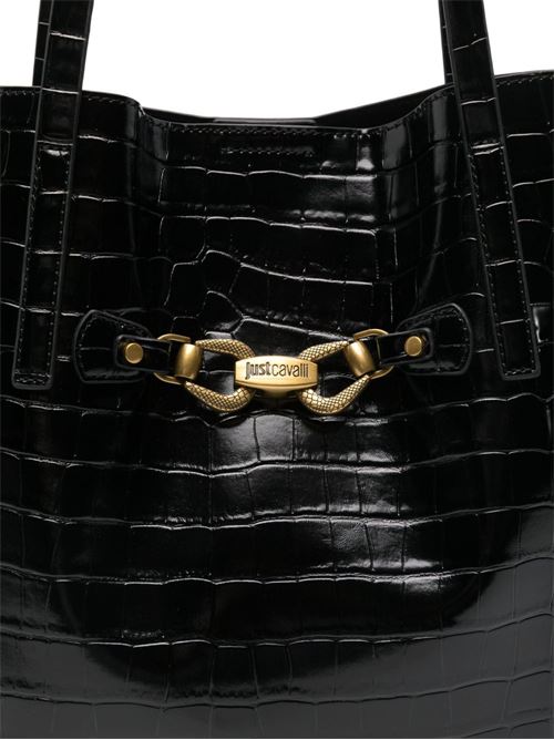 borsa donna Tote effetto coccodrillo JUST CAVALLI | 79RA4BH6ZSB96899